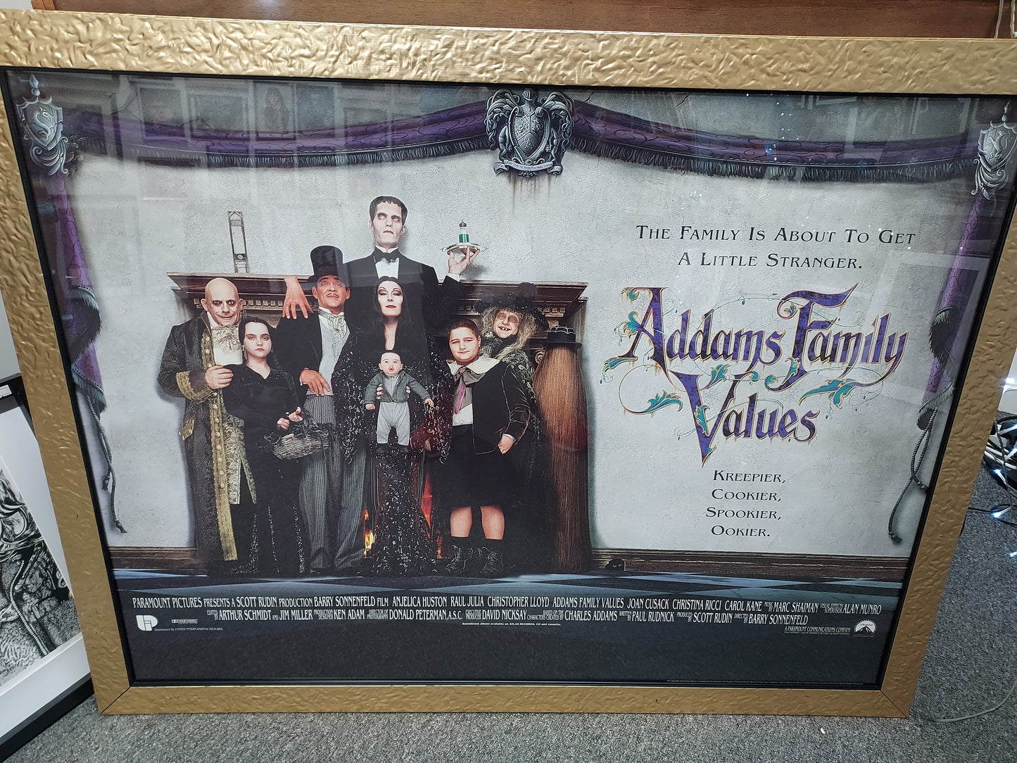 Original Movie Poster Adams Family Values 44 Inches by 33 inches