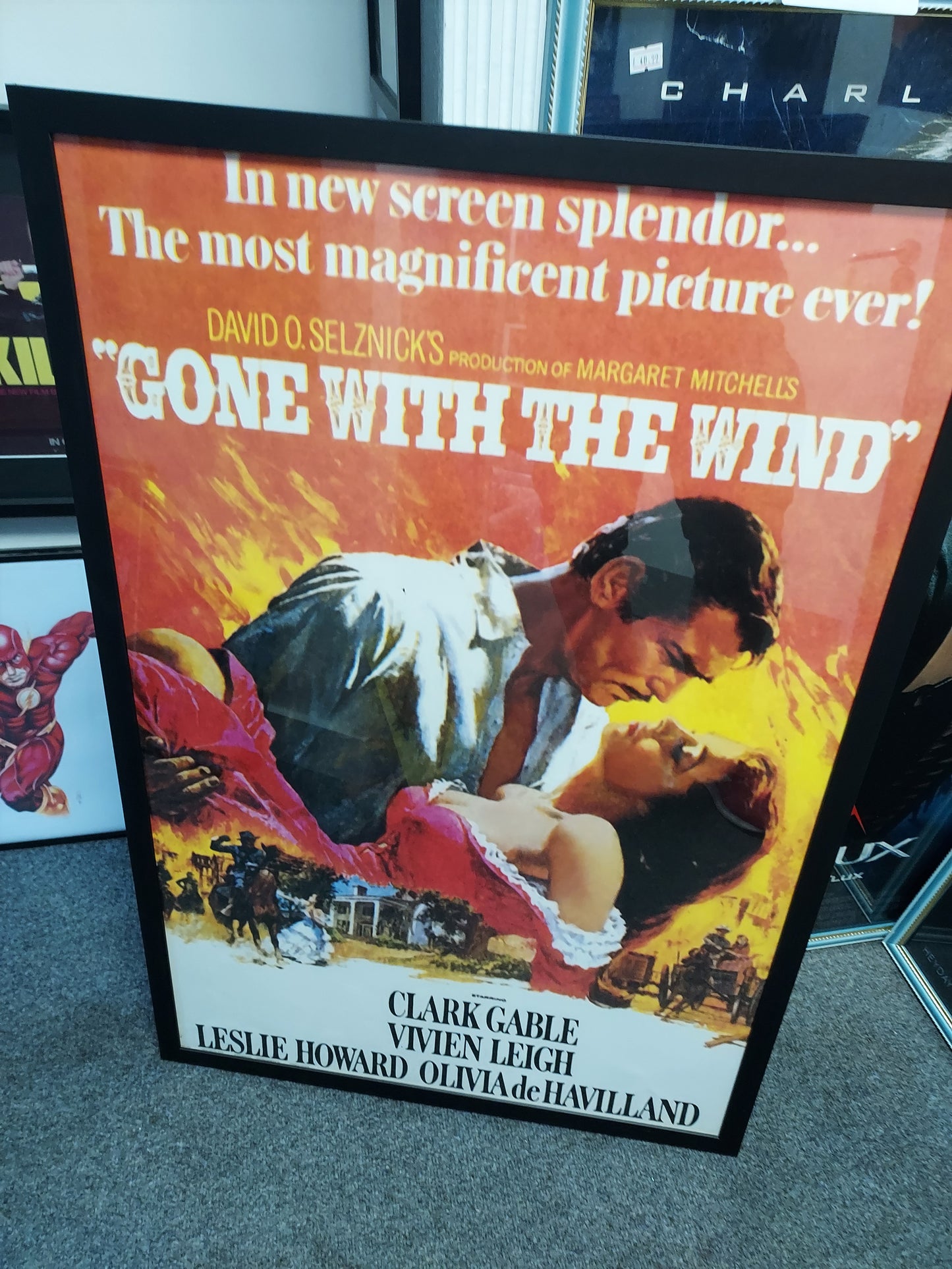 Original Movie Poster Gone with the Wind 27 inches by 36 inches