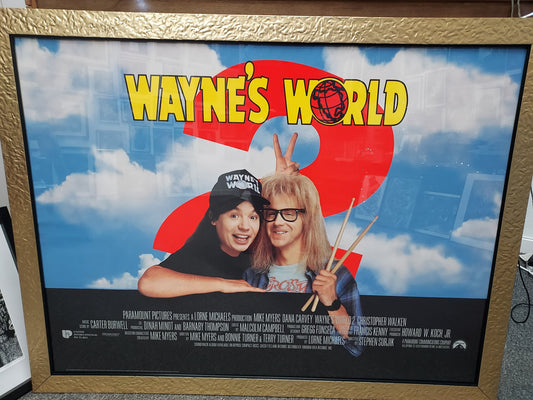 Original Movie Poster Wayne's World 2 44 inches by 33 inches